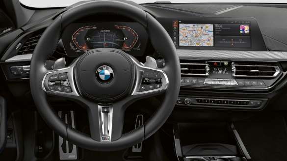 M Sport kormánymű. A BMW 1-es az M Sport kormányművel.