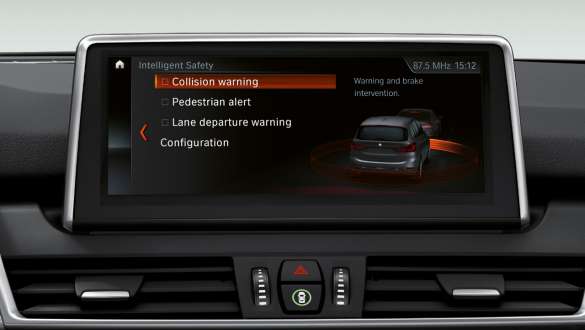 Driving Assistant Plus, BMW 2 Gran Tourer Driving Assistant Plus, központi kijelző, BMW 2 Gran Tourer, F46, 2018, belső tér