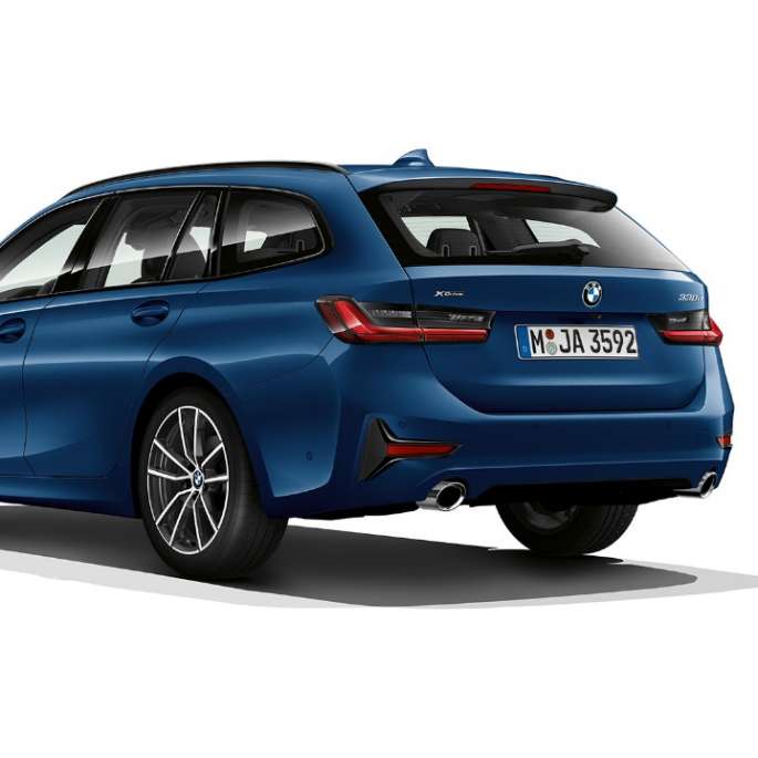 Sport Line modell, háromnegyedes hátulnézet BMW 3-as Touring, a Sport Line modell háromnegyedes hátulnézetből