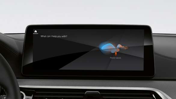 BMW Intelligent Personal Assistant, BMW 5 Limousine, G30 BMW Intelligent Personal Assistant, BMW 5 Limousine, G30, Facelift 2020, belső tér, műszerfal