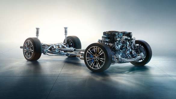 „Mild hybrid” technológia, BMW 5 Touring, G31 „Mild hybrid” technológia, BMW 5 Touring, G31, Facelift 2020, futómű
