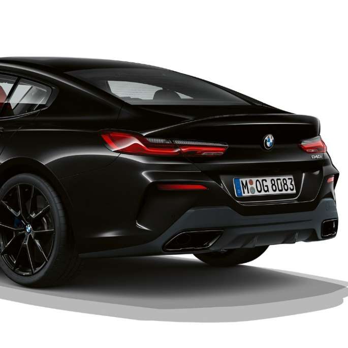 M Sport csomag, háromnegyedes hátulnézet BMW 8-as Gran Coupé, M Sport csomag, háromnegyedes hátulnézet