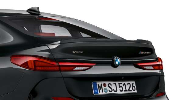 M hátsó légterelő, BMW M235i xDrive Gran Coupé M hátsó légterelő, BMW M235i xDrive Gran Coupé, Zafírfekete metálfényezés, F44, hátulnézet