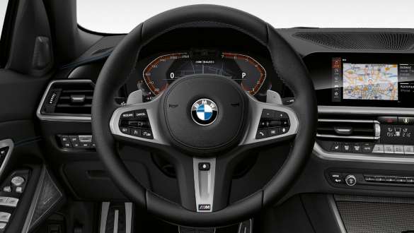 M bőrkormány, BMW M440i xDrive Limousine, G20, 2020 BMW M340i xDrive Limousine, G20, 2020, M bőrkormány, műszerfal, belső tér
