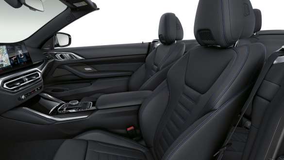 Sportülések, BMW M440i xDrive Cabrio, G23, 2020 Sportülések, BMW M440i xDrive Cabrio, G23, 2020, belső tér, közelről