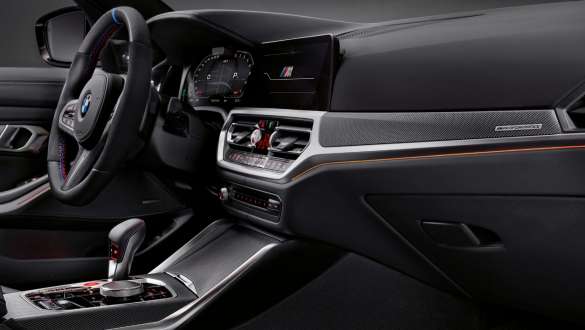 M Performance belső díszítőelemek, karbonszálas, BMW M4 Coupé, G82, 2020 BMW M4 Coupé, G82, 2020, M Performance belső díszítőelemek, karbonszálas, belső tér, közelről