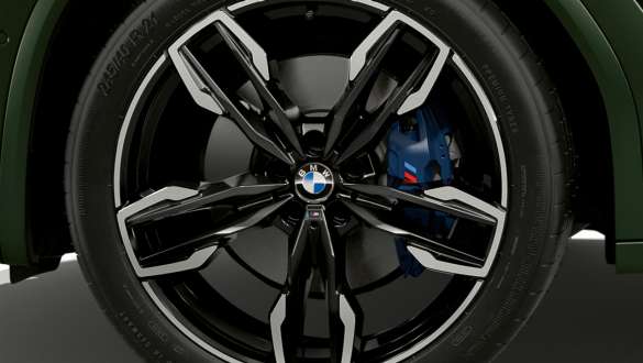 M Sport fék, BMW X3 M40i, M40d, G01 LCI, Facelift 2021 BMW X3 M40i, M40d, G01 LCI, Facelift 2021, Malachit zöld metál, M Sport fék, a kerék közelről