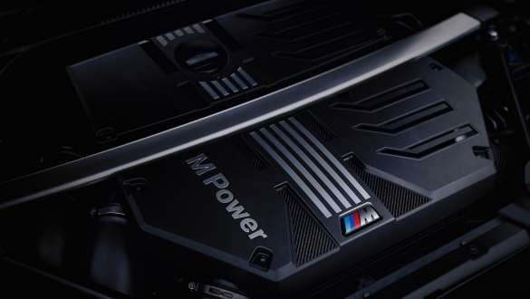 BMW M TwinPower Turbo benzinmotor, BMW X4 M, F98 LCI, Facelift 2021 BMW M TwinPower Turbo soros 6 hengeres benzinmotor, BMW X4 M, F98 LCI, Facelift 2021, közelről