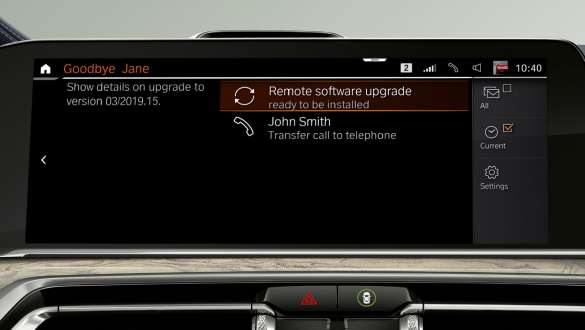 BMW X7 M modellek Távoli szoftverfrissítéssel, G07, 2019 BMW X7 M modellek Távoli szoftverfrissítéssel, G07, 2019, központi kijelző