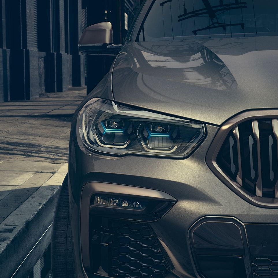 BMW Lézervilágítás. A BMW X6, fókuszban a BMW Lézervilágítás.