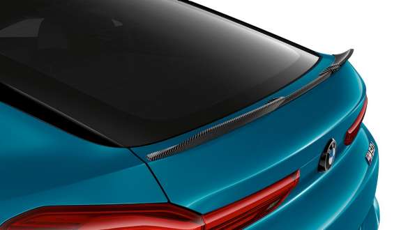 Karbonszálas BMW hátsó légterelő, BMW X6, G06 LCI BMW X6, G06 LCI, karbonszálas BMW hátsó légterelő, M Performance Parts tartozékok