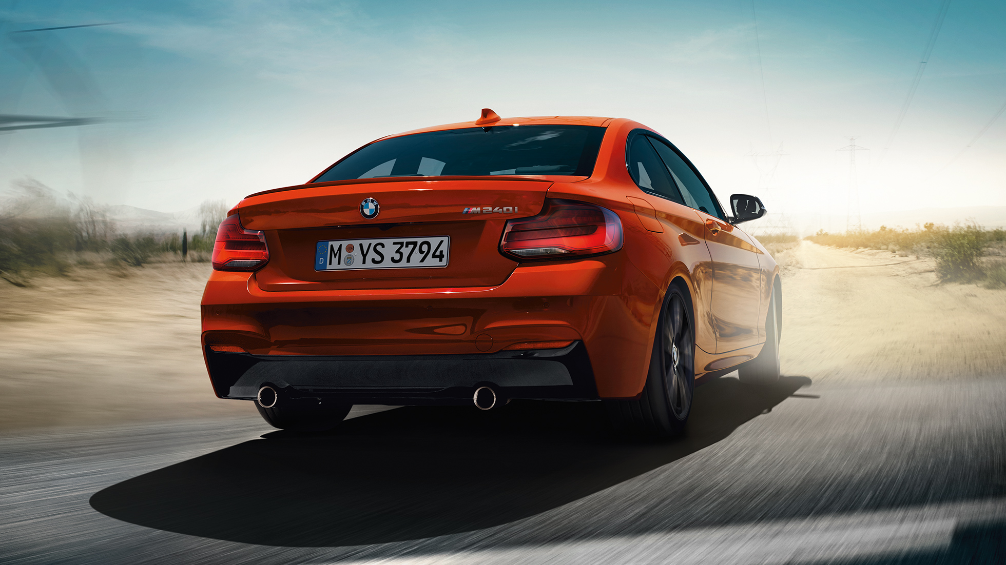 BMW 2-es Coupé, hátulnézet BMW 2-es Coupé, hátulnézet