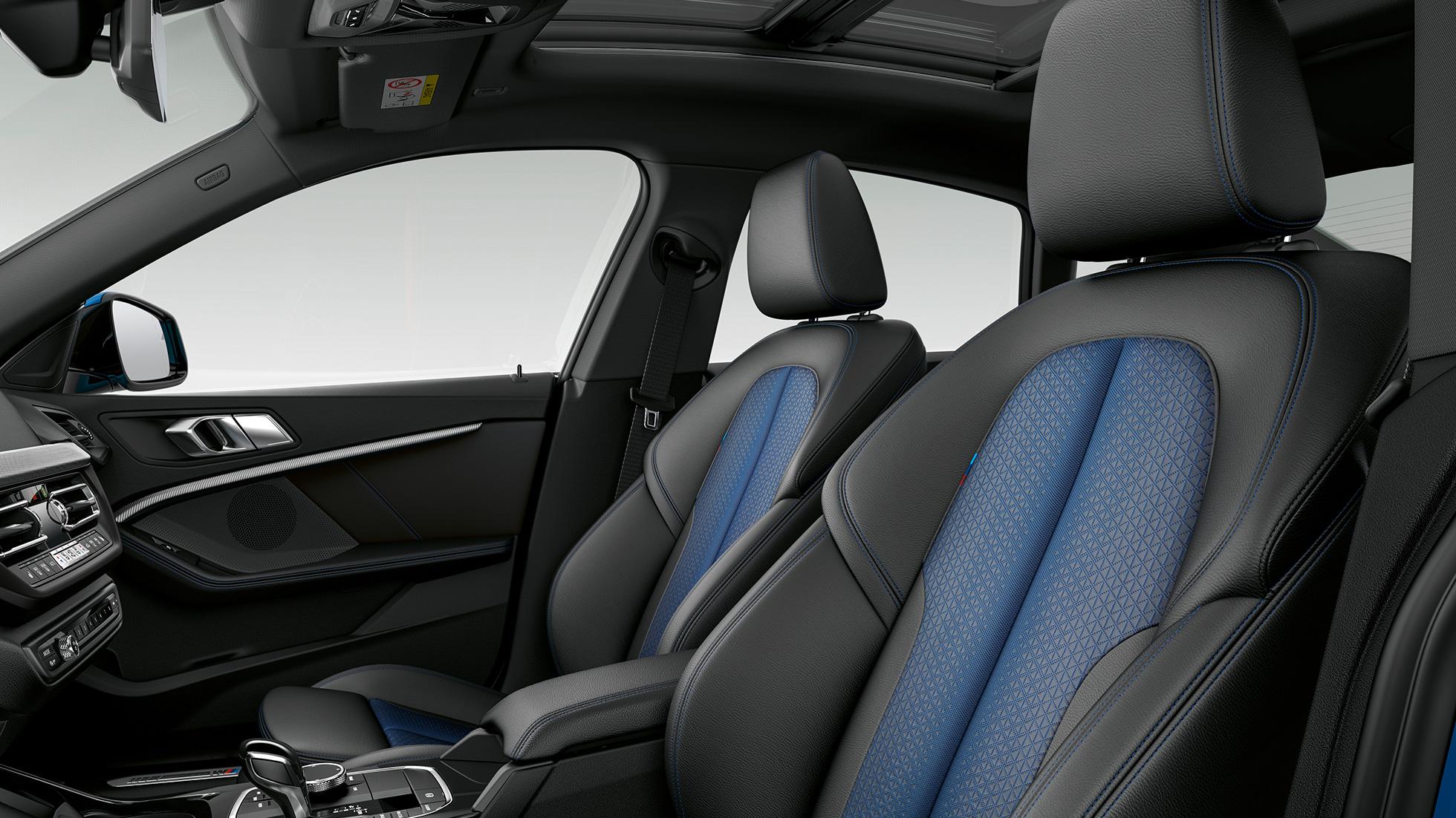 Sportülések fekete ’Trigon’ Sensatec kárpittal, BMW 2 Gran Coupé, M Sport modell Sportülések fekete ’Trigon’ Sensatec kárpittal, BMW 2 Gran Coupé, M Sport modell, F44, belső tér