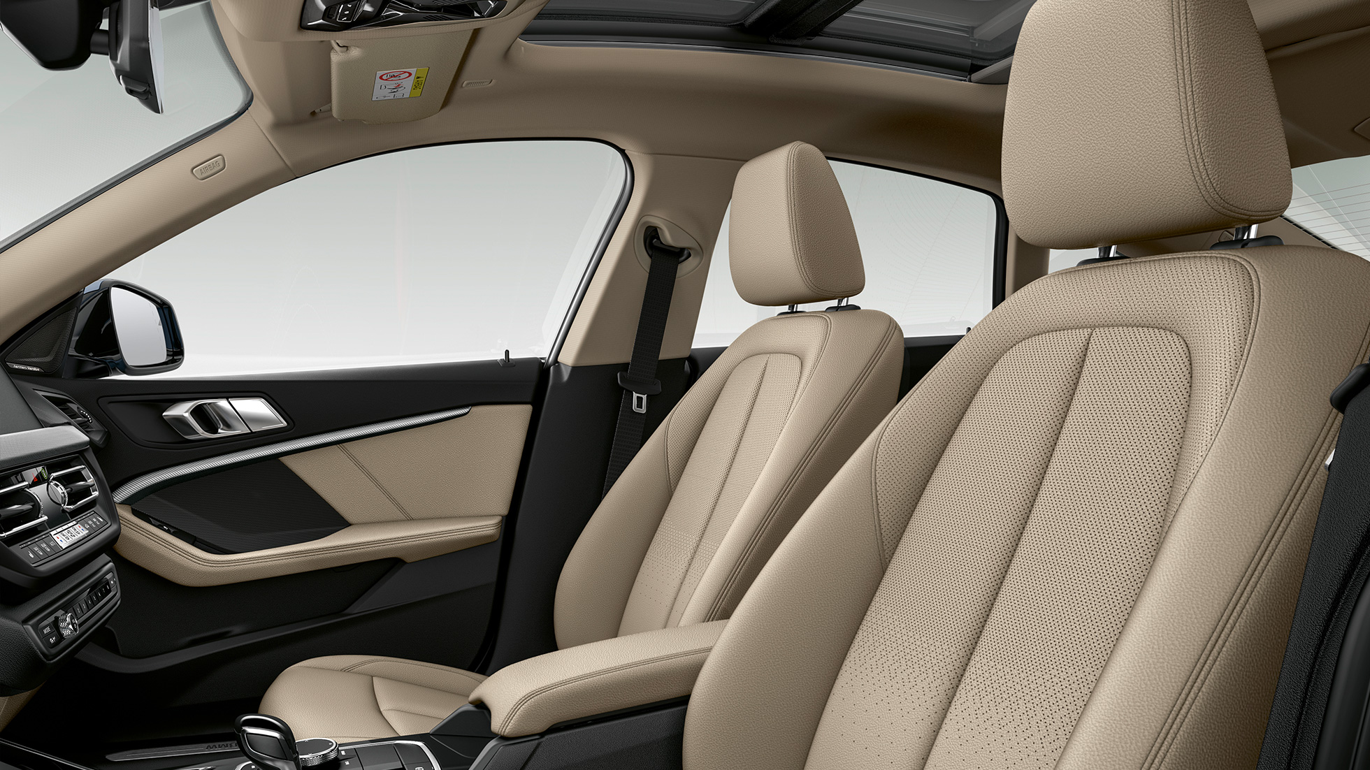 Sportülések fekete perforált bőrkárpittal, BMW 2 Gran Coupé, Luxury Line modell Sportülések fekete perforált bőrkárpittal, BMW 2 Gran Coupé, Luxury Line modell, F44, belső tér