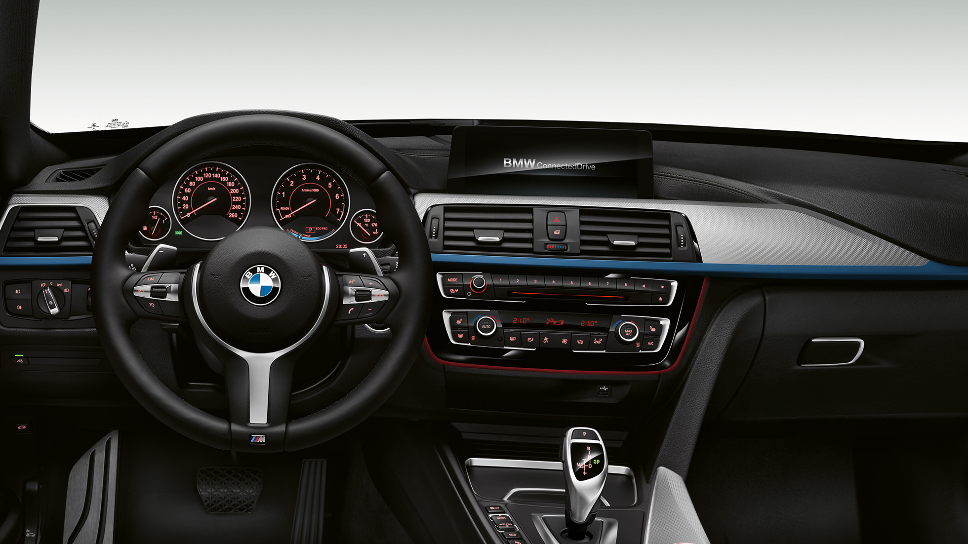 BMW 3-as Gran Turismo, az M Sport modell műszerfala BMW 3-as Gran Turismo, az M Sport modell műszerfala