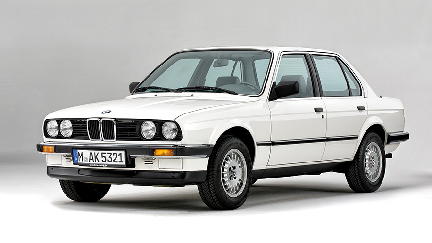 BMW 3 Limousine, E30, a második generáció elölnézetből A BMW 3-sorozat modelljei, BMW 3 Limousine, E30, a második generáció elölnézetből