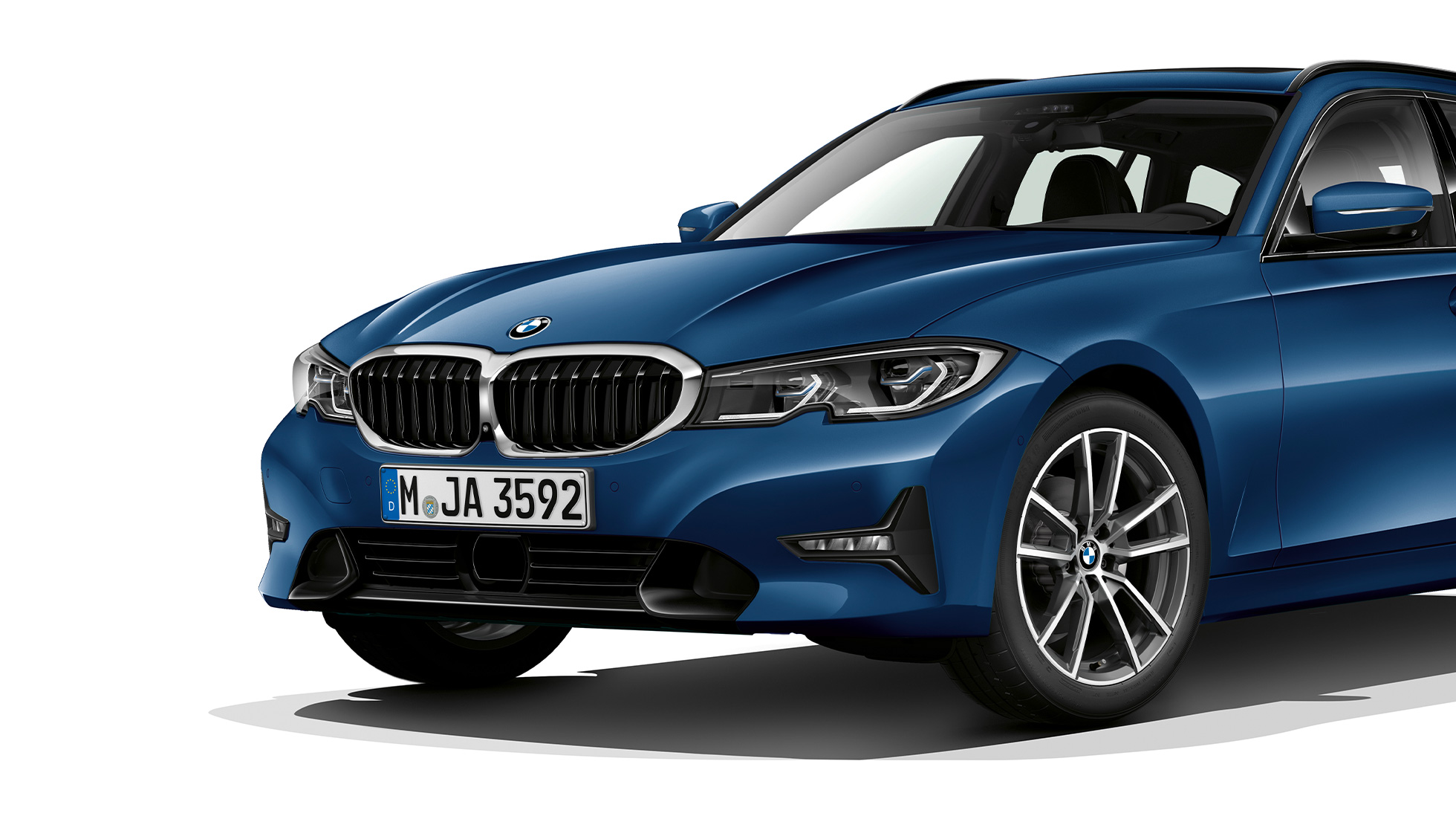 Sport Line modell, háromnegyedes elölnézet BMW 3-as Touring, a Sport Line modell háromnegyedes elölnézetből