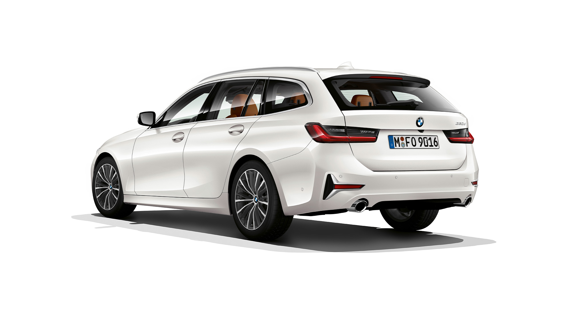 Luxury Line modell, háromnegyedes hátulnézet BMW 3-as Touring, a Luxury Line modell háromnegyedes hátulnézetből