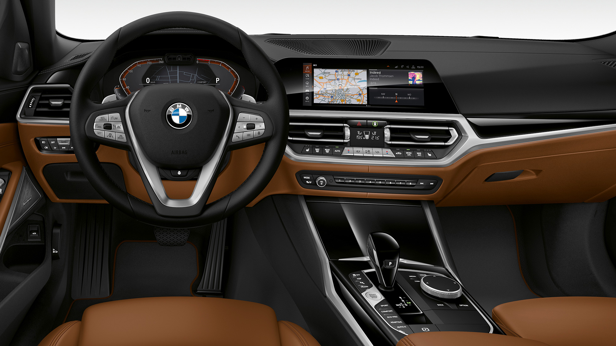 Luxury Line modell, műszerfal BMW 3-as Touring, a Luxury Line modell műszerfala