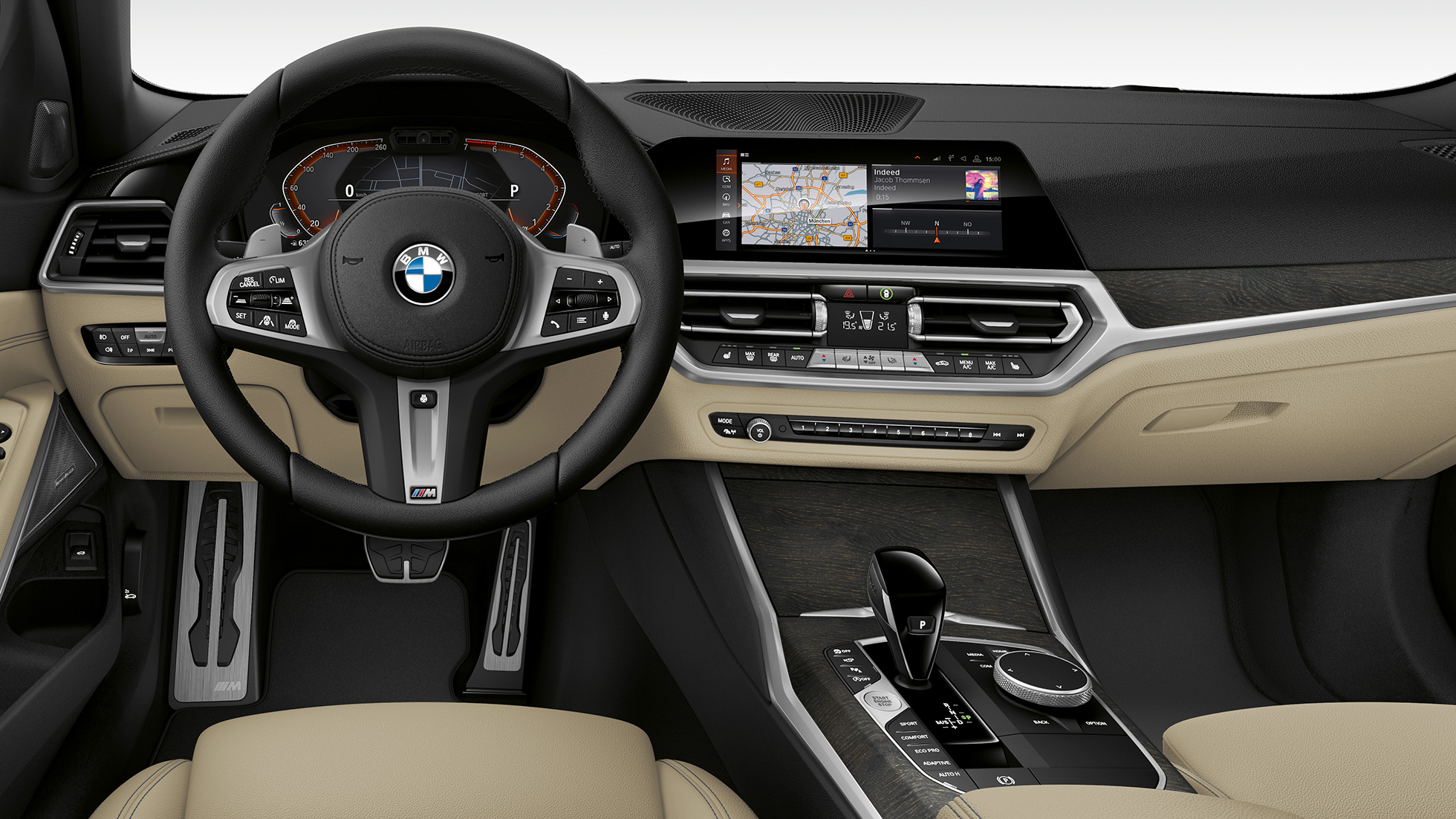 M Sport modell, műszerfal BMW 3-as Touring, az M Sport modell műszerfala