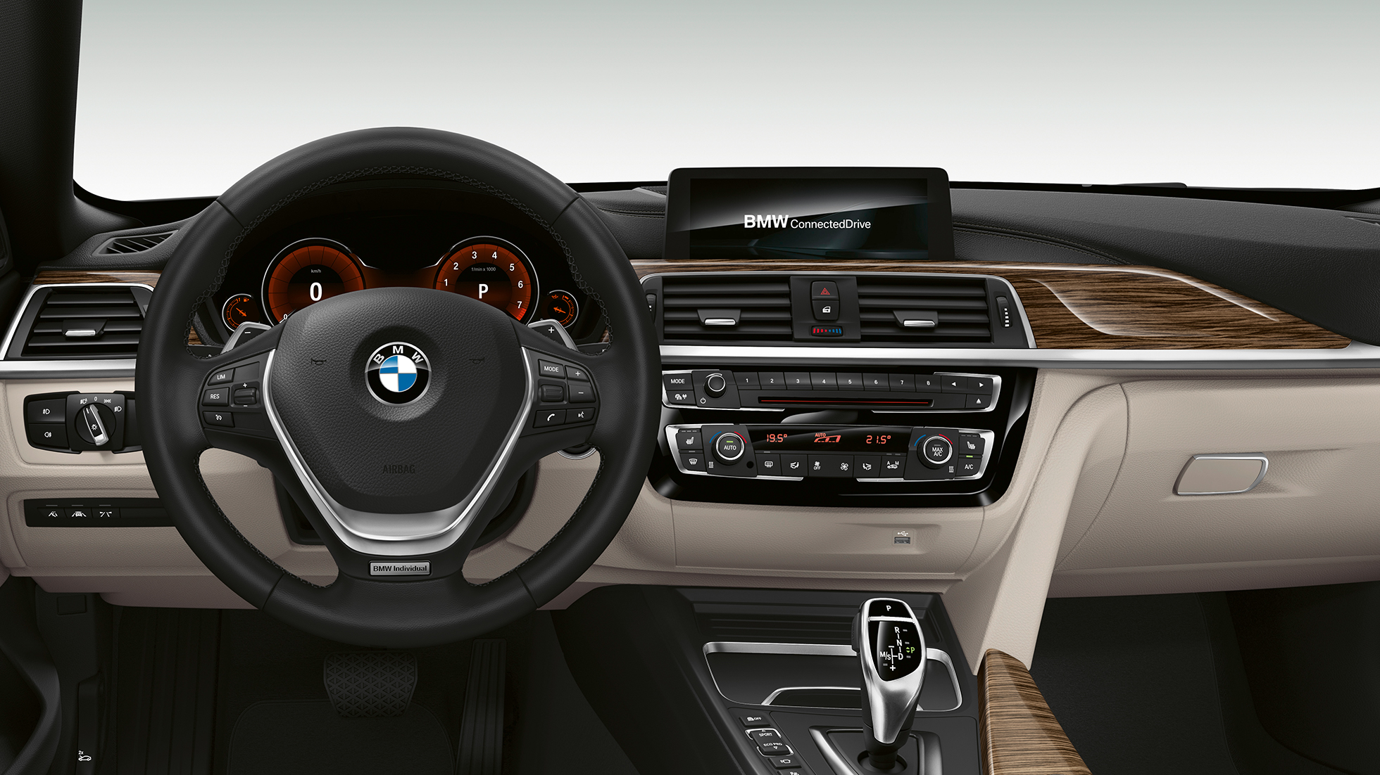 BMW 4 -es Gran Coupé, a Luxury Line modell műszerfala BMW 4 -es Gran Coupé, a Luxury Line modell műszerfala