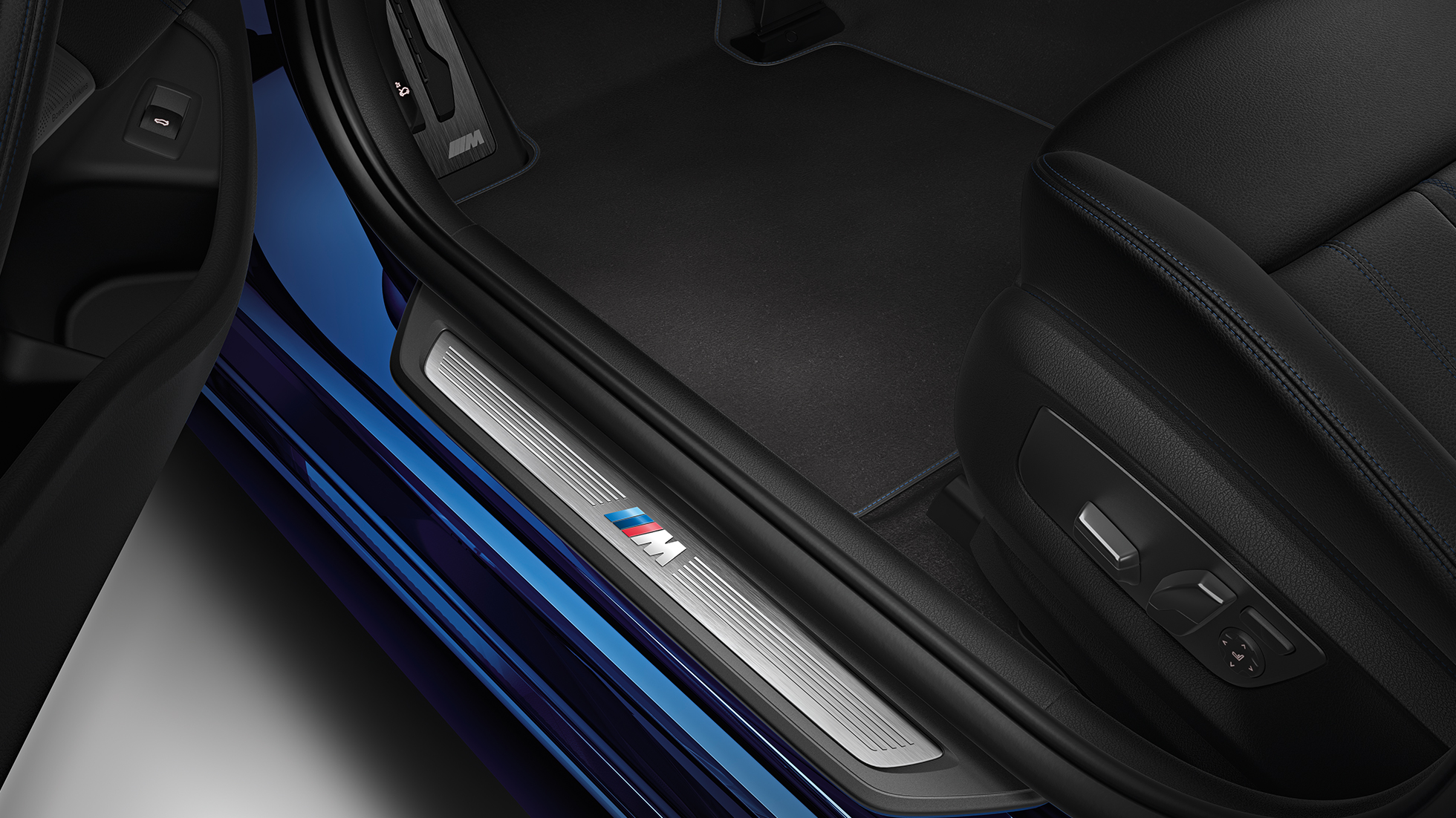 M Sport csomag, belső tér, BMW 5 Limousine, 540i Limousine M Sport csomag, BMW 5 Limousine, 540i Limousine, G30, Mediterrán kék metál, belső tér