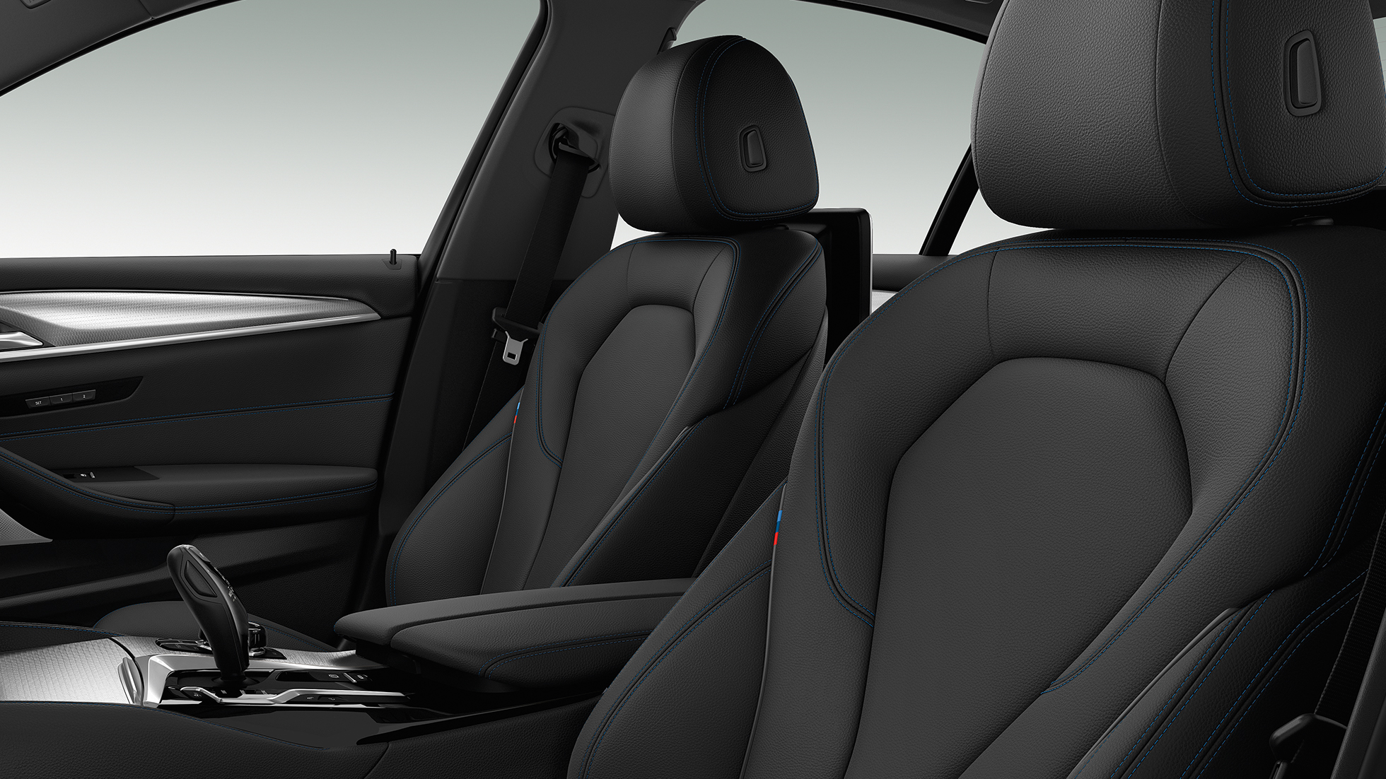 M Sport csomag, kárpit, BMW 5 Limousine, 540i Limousine M Sport csomag, BMW 5 Limousine, 540i Limousine, G30, Mediterrán kék metál, kárpit