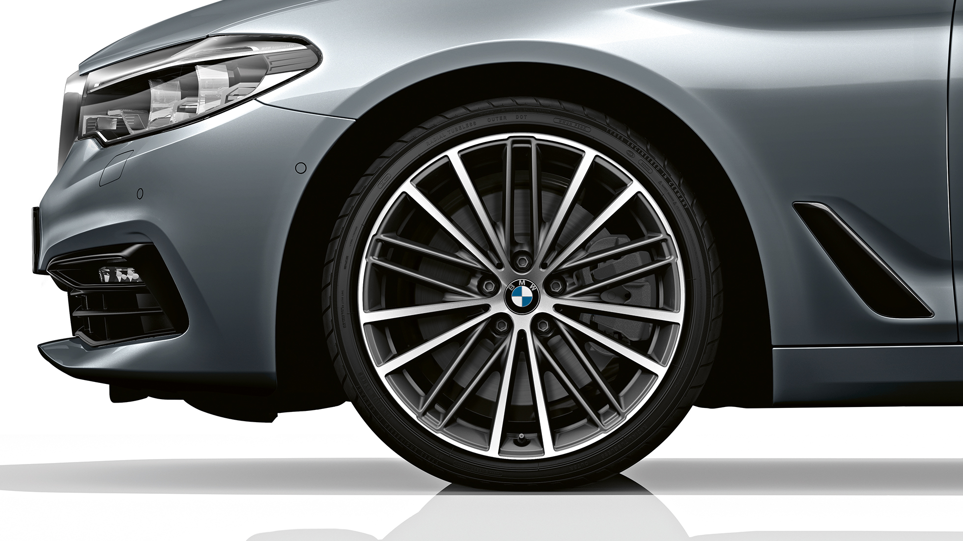 Sport Line, kerekek, BMW 5 Touring Sport Line, BMW 5 Touring, 520d Touring, G31, Bluestone metál, kerekek