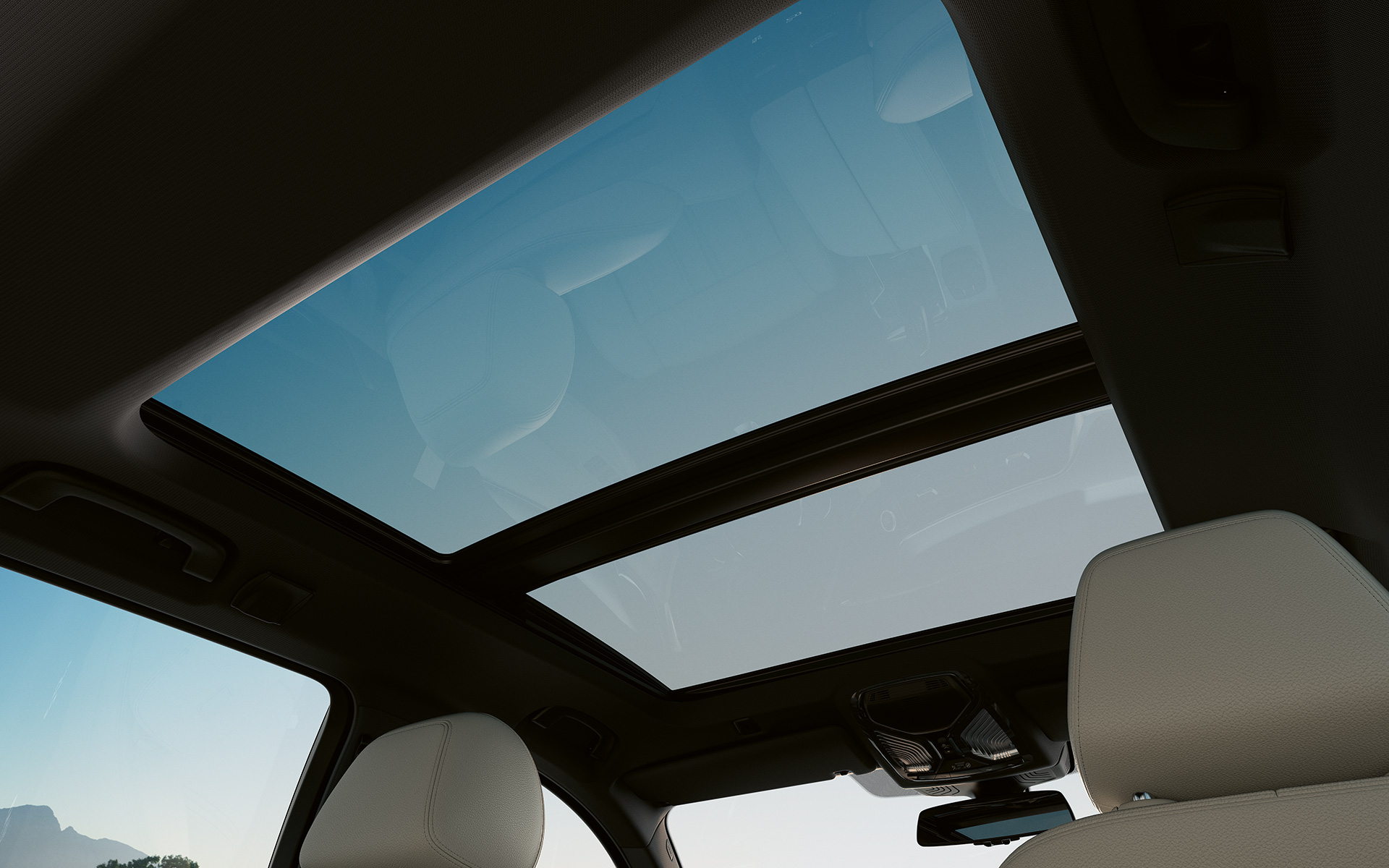 Panoráma üvegtető, BMW 5 Touring, G31 LCI Panoráma üvegtető, BMW 5 Touring, G31, Facelift 2020, szürke, belső tér