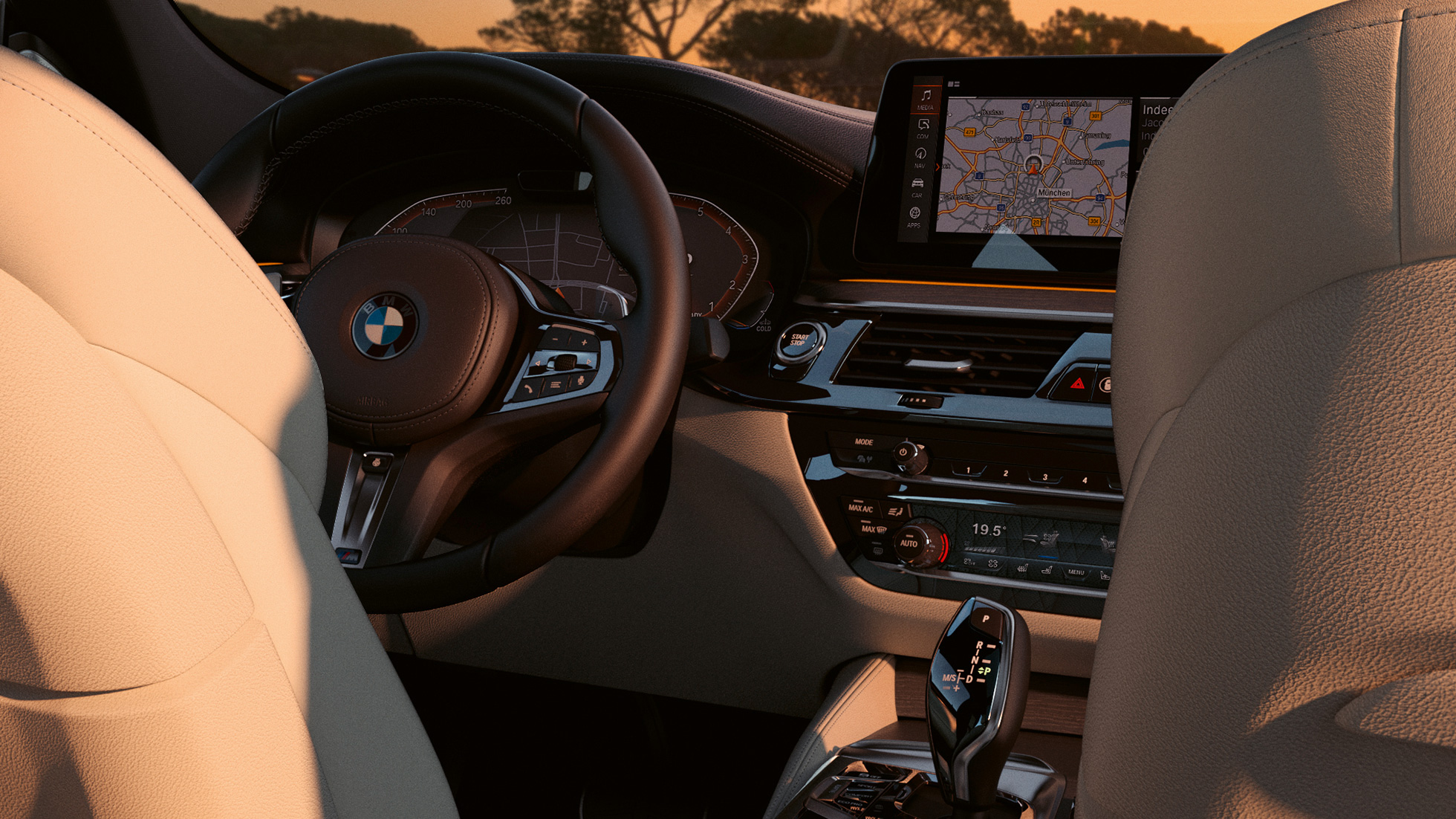 Műszerfal, BMW 6 Gran Turismo, 640i xDrive, G32, 2020, belső tér Műszerfal, BMW 6 Gran Turismo, G32, 2020