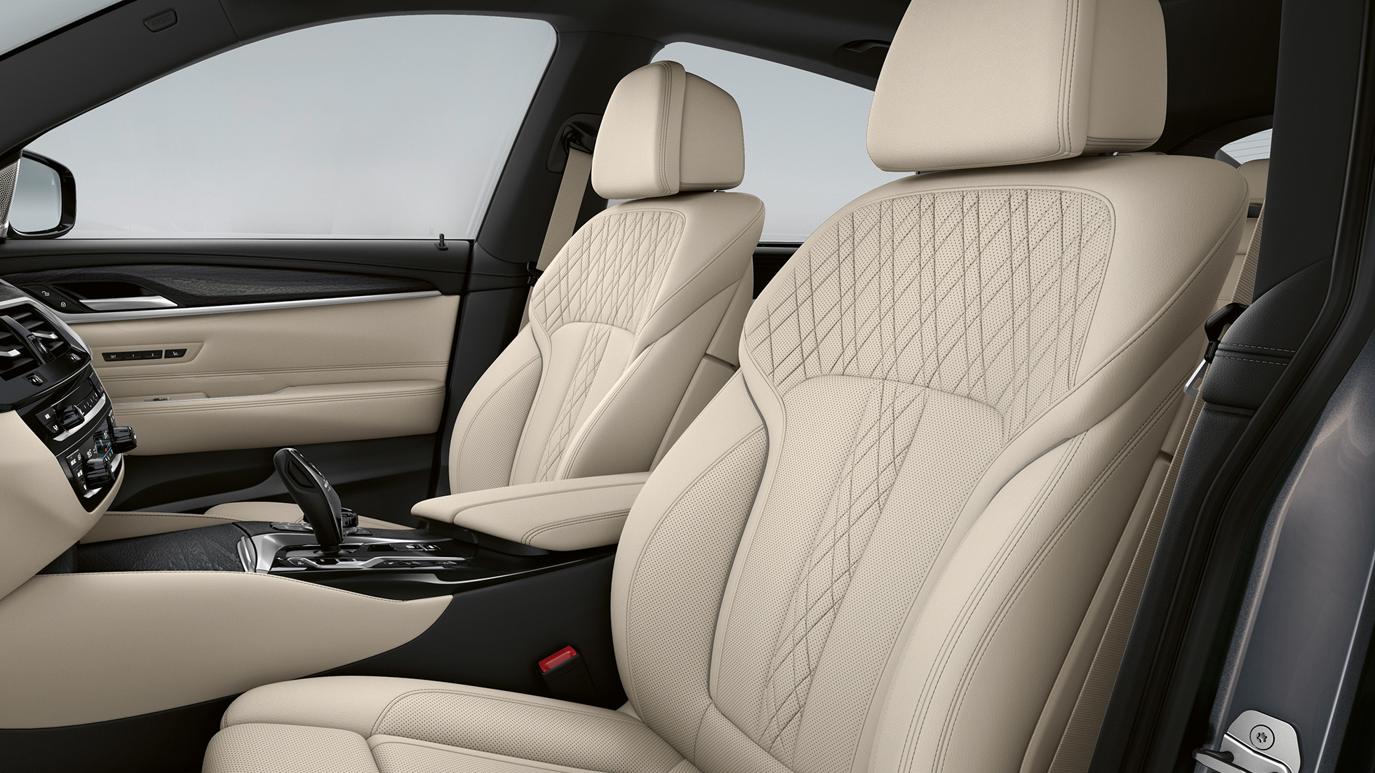 Kárpit, BMW 6 Gran Turismo, M Sport csomag, G32, 2020 Exkluzív, Elefántcsont színű Nappa bőrkárpit, BMW 6 Gran Turismo, G32, 640i xDrive, 2020, M Sport csomag, belső tér