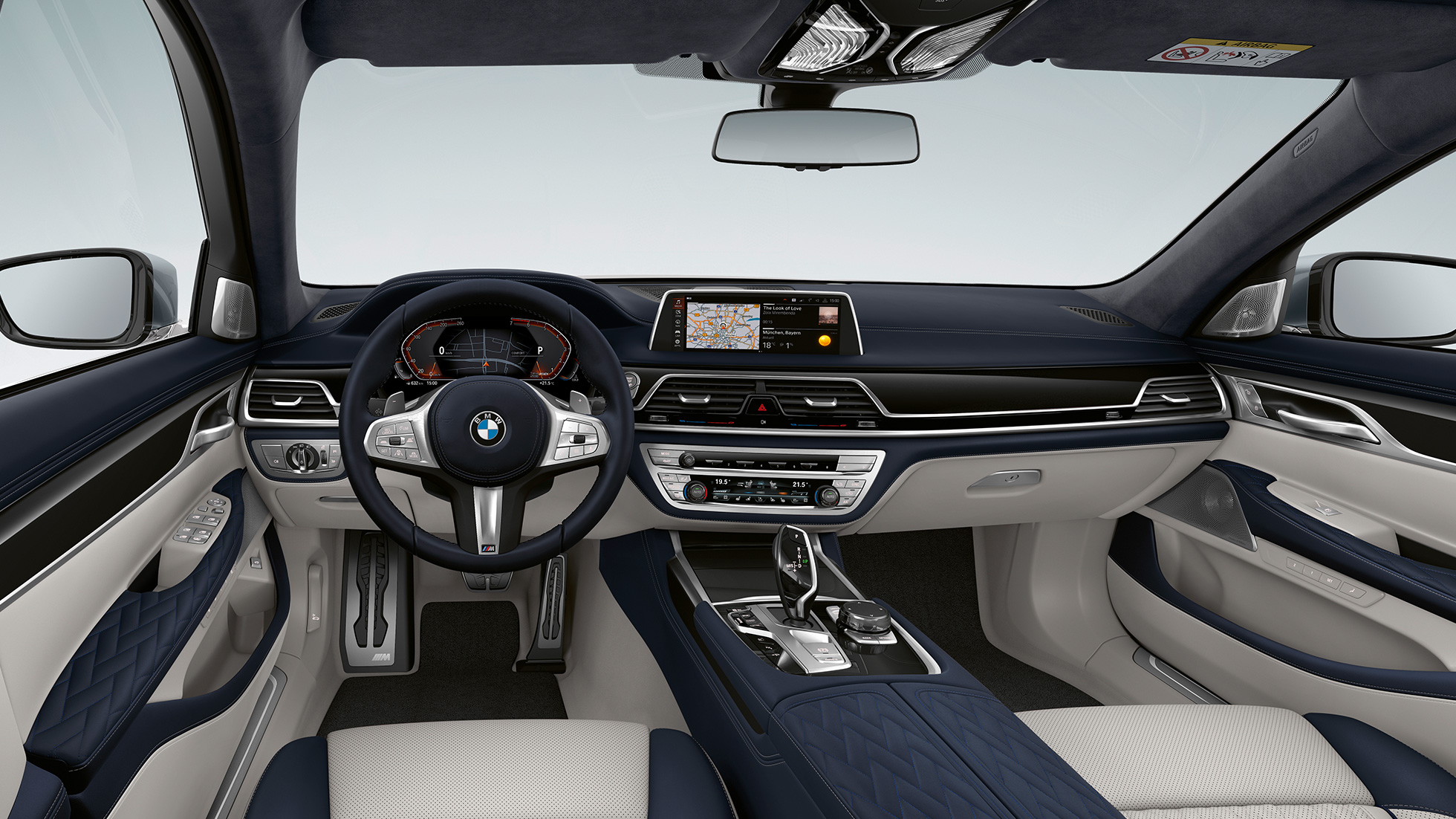 Egy M Sport csomaggal ellátott BMW 7-es Limousine, belső tér Egy M Sport csomaggal ellátott BMW 7-es Limousine