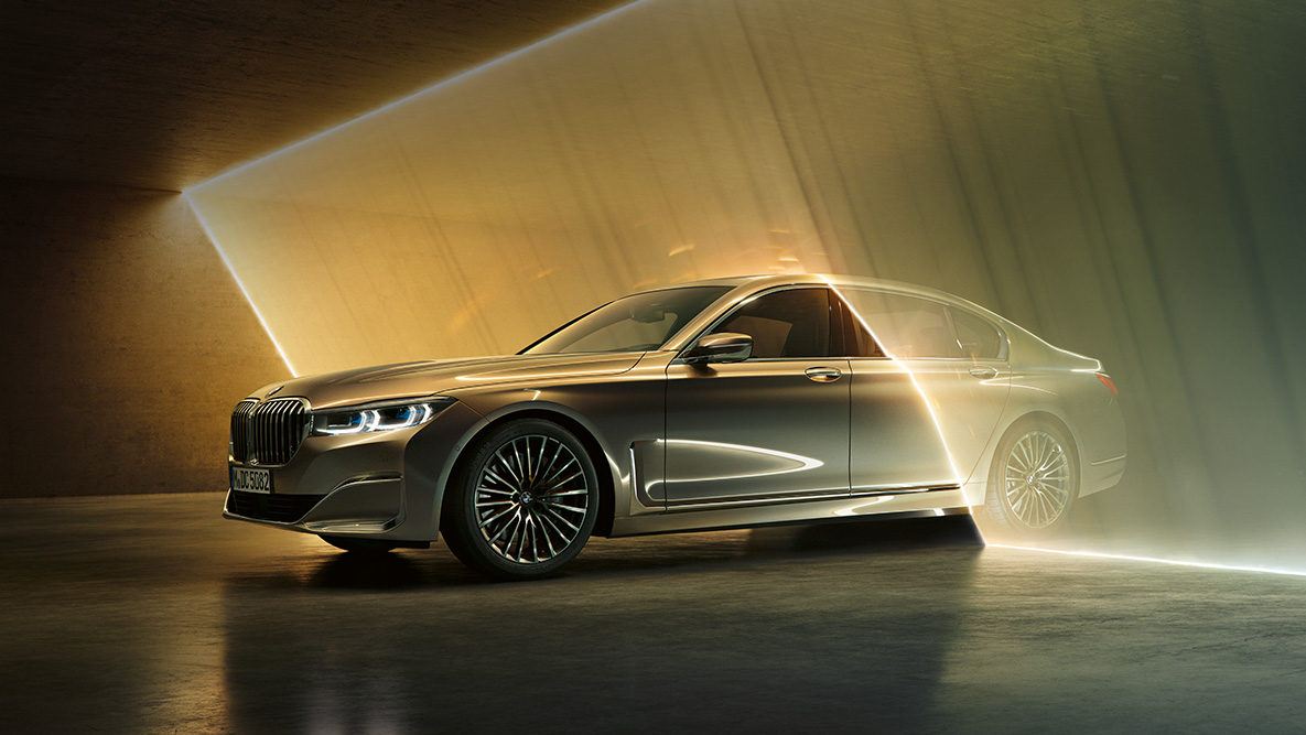 BMW 7 Limousine, hátsó fényszcenárió BMW 7 Limousine: Hátsó fényszcenárió, közelről