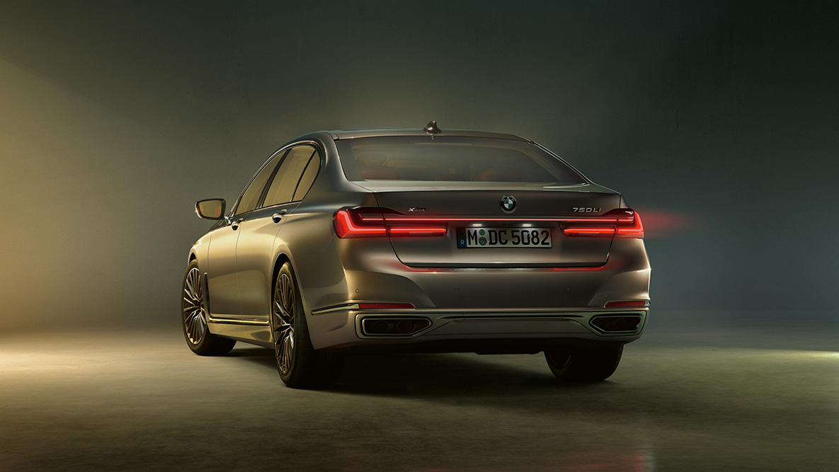 BMW 7 Limousine, fénykoncepció Fénykoncepció: BMW 7 Limousine, hátulnézet