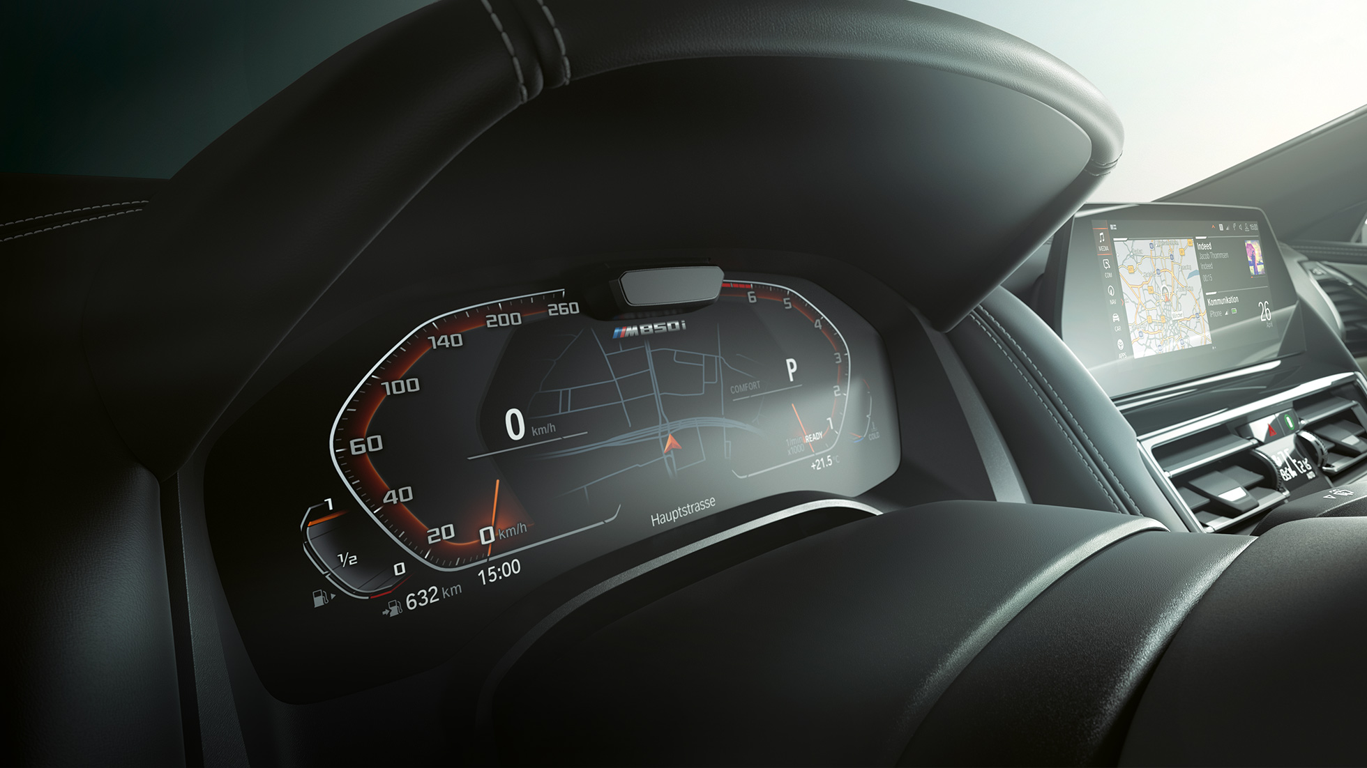 BMW M850i xDrive, műszeregység, Driving Assistant Plus. BMW M850i xDrive, műszeregység, Driving Assistant Plus.