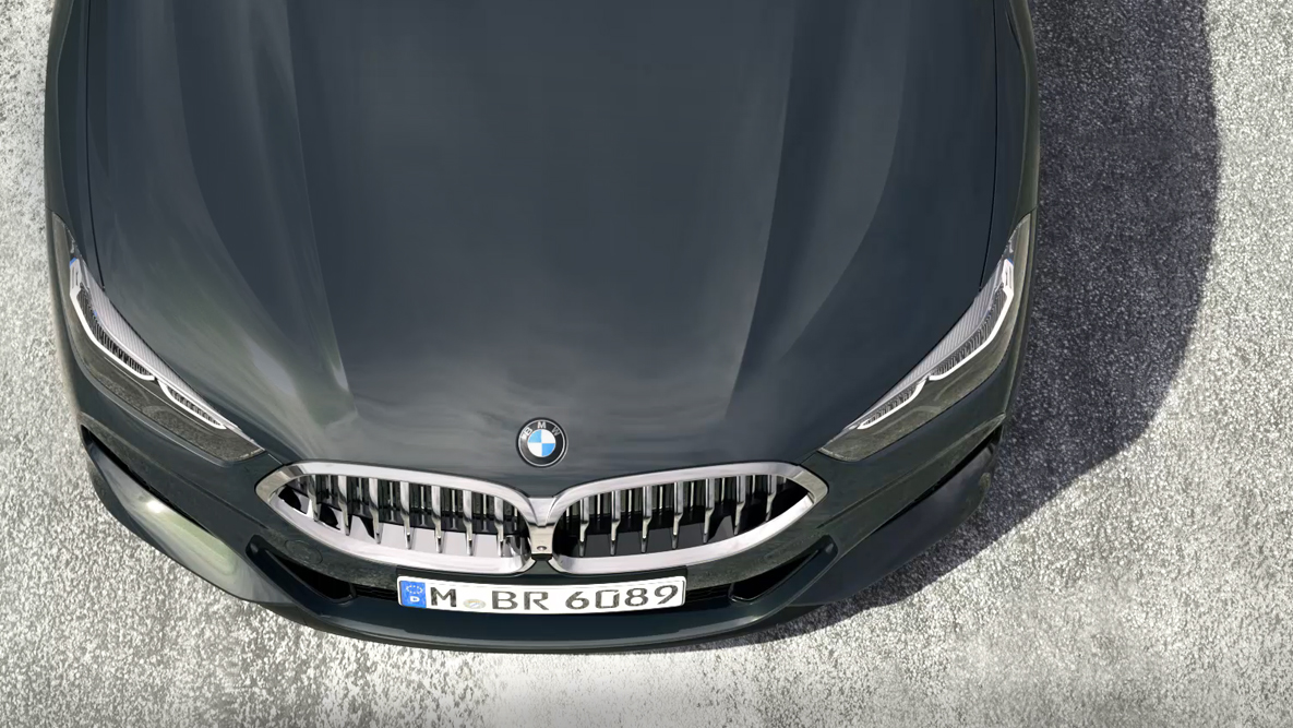 BMW M850i xDrive, felülnézet, BMW TwinPower Turbo 8 hengeres benzinmotor. BMW M850i xDrive, felülnézet, BMW TwinPower Turbo 8 hengeres benzinmotor.