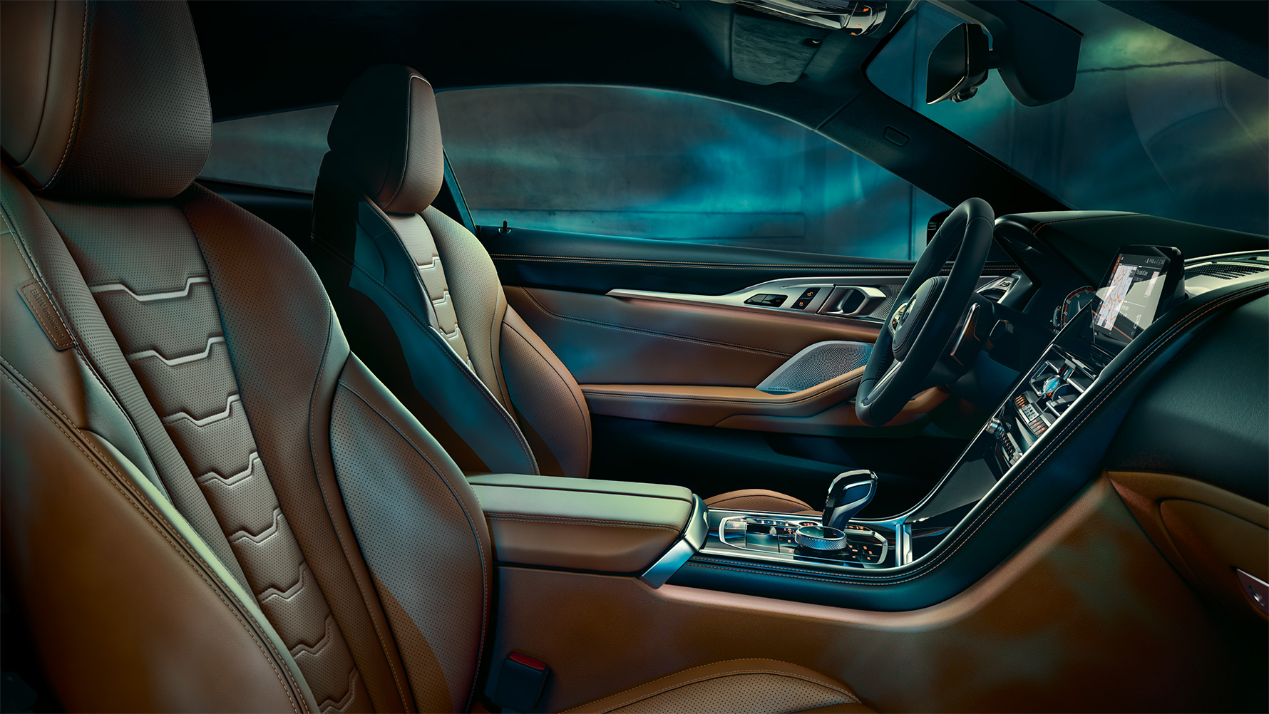 Egy BMW Individual felszereltséggel ellátott BMW 8-as Coupé belső tere Egy BMW Individual felszereltséggel ellátott BMW 8-as Coupé belső tere.