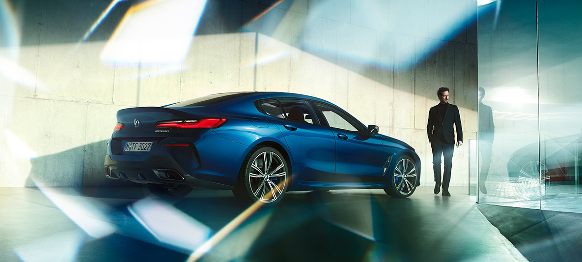 BMW Individual, háromnegyedes hátulnézet BMW 8-as Gran Coupé, BMW Individual, háromnegyedes hátulnézet