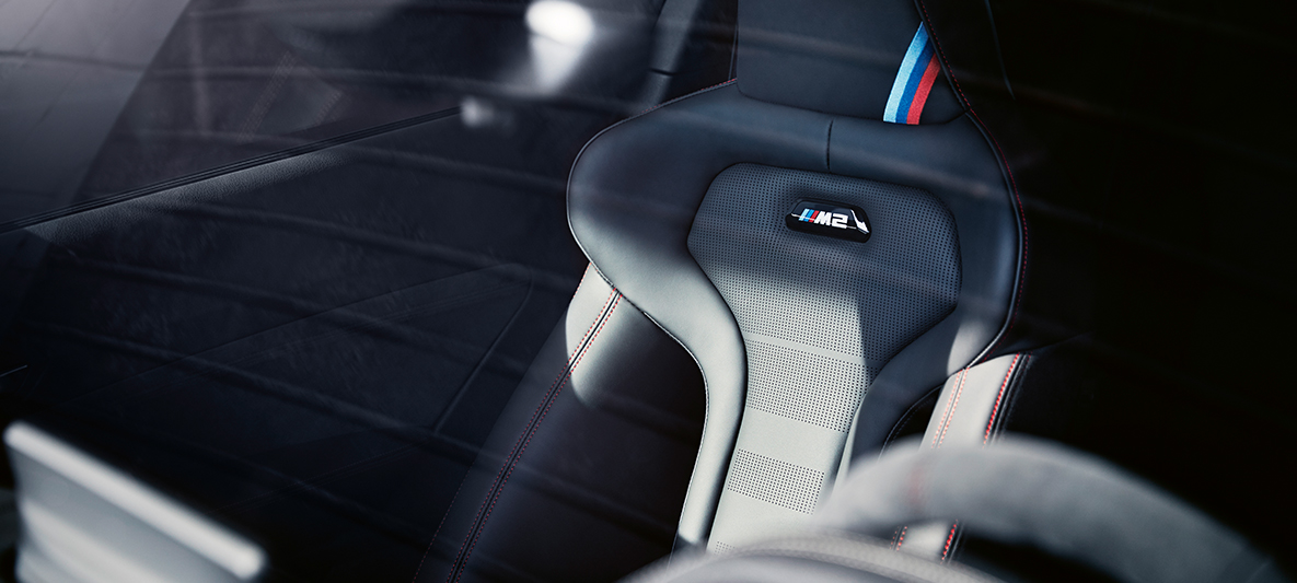 Sportülések, BMW M2 CS Sportülések, MW M2 CS, F87, Misano kék metál, részlet