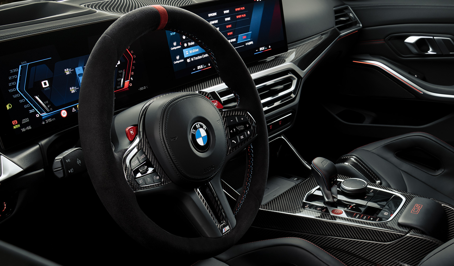 M Alcantara kormány, BMW M3 CS, G80 BMW M3 CS, G80, M Alcantara kormány