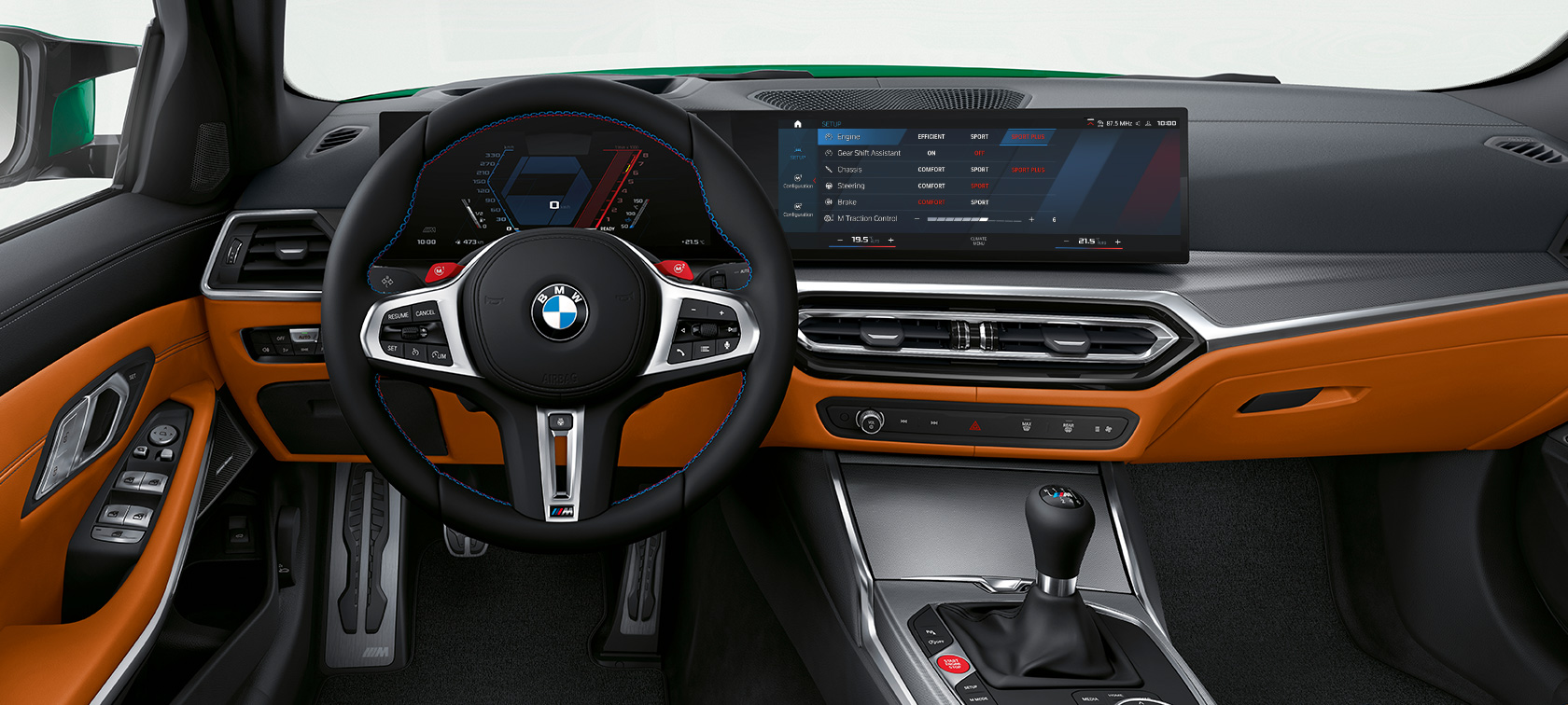 BMW M3 CS, G80, műszerfal BMW M3 CS, G80, műszerfal, belső tér