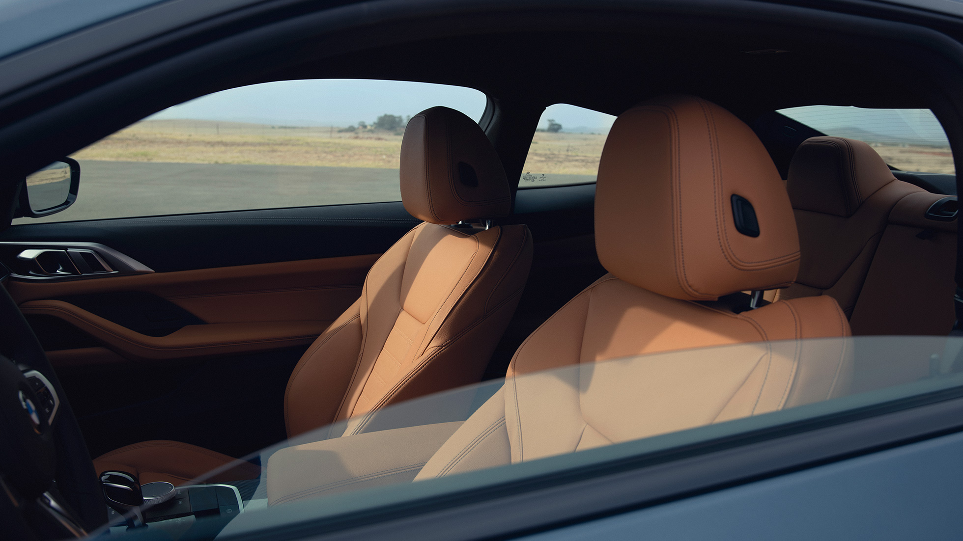 Sportülések, BMW M440i xDrive Coupé, G22, 2020 BMW M440i xDrive Coupé, Arctic Race kék metál, G22, 2020, belső tér, sportülések