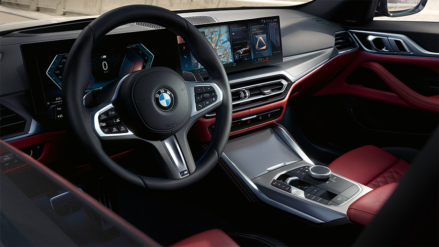 BMW M440i xDrive Gran Coupé, G26, 2021, belső tér, műszerfal BMW M440i xDrive Gran Coupé, G26, 2021, belső tér, műszerfal