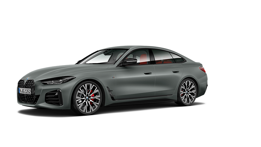 BMW 4-sorozat, BMW M440i xDrive Gran Coupé, G26, 2021, rézsútos oldalnézet BMW 4-sorozat, BMW M440i xDrive Gran Coupé, G26, 2021, rézsútos oldalnézet