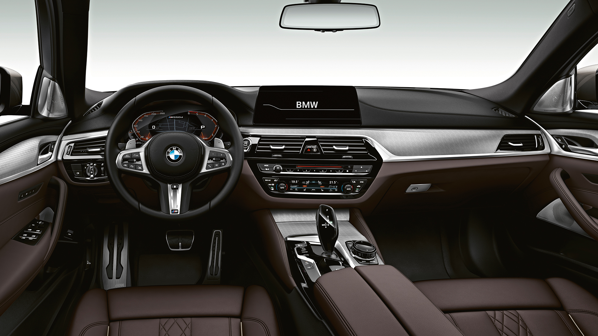 Műszerfal, BMW M550d xDrive Touring Műszerfal, BMW M550d xDrive Touring, G31, belső tér