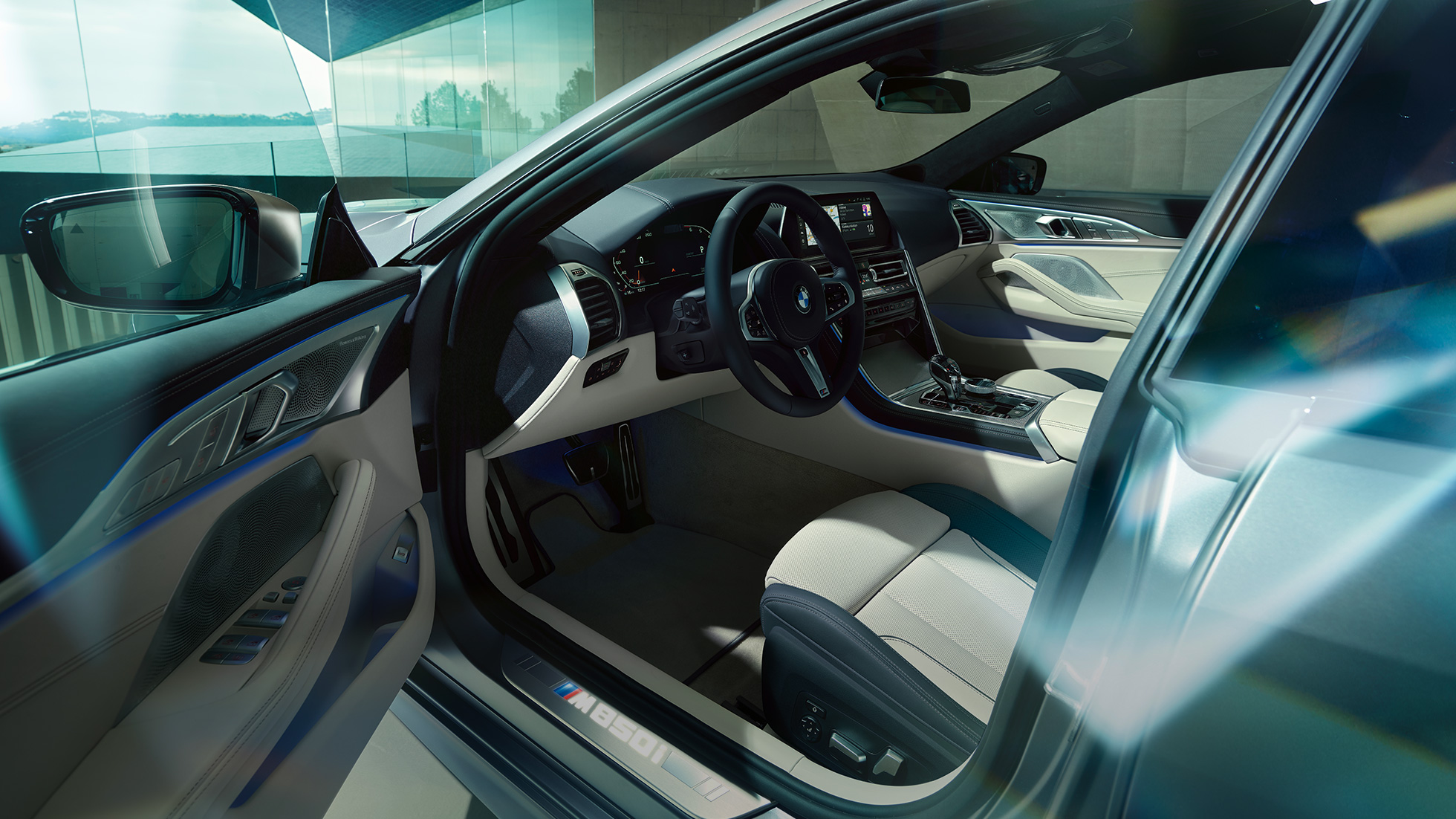 Műszerfal, BMW M850i xDrive Gran Coupé Műszerfal, BMW M850i xDrive Gran Coupé, belső tér, G16, 2019