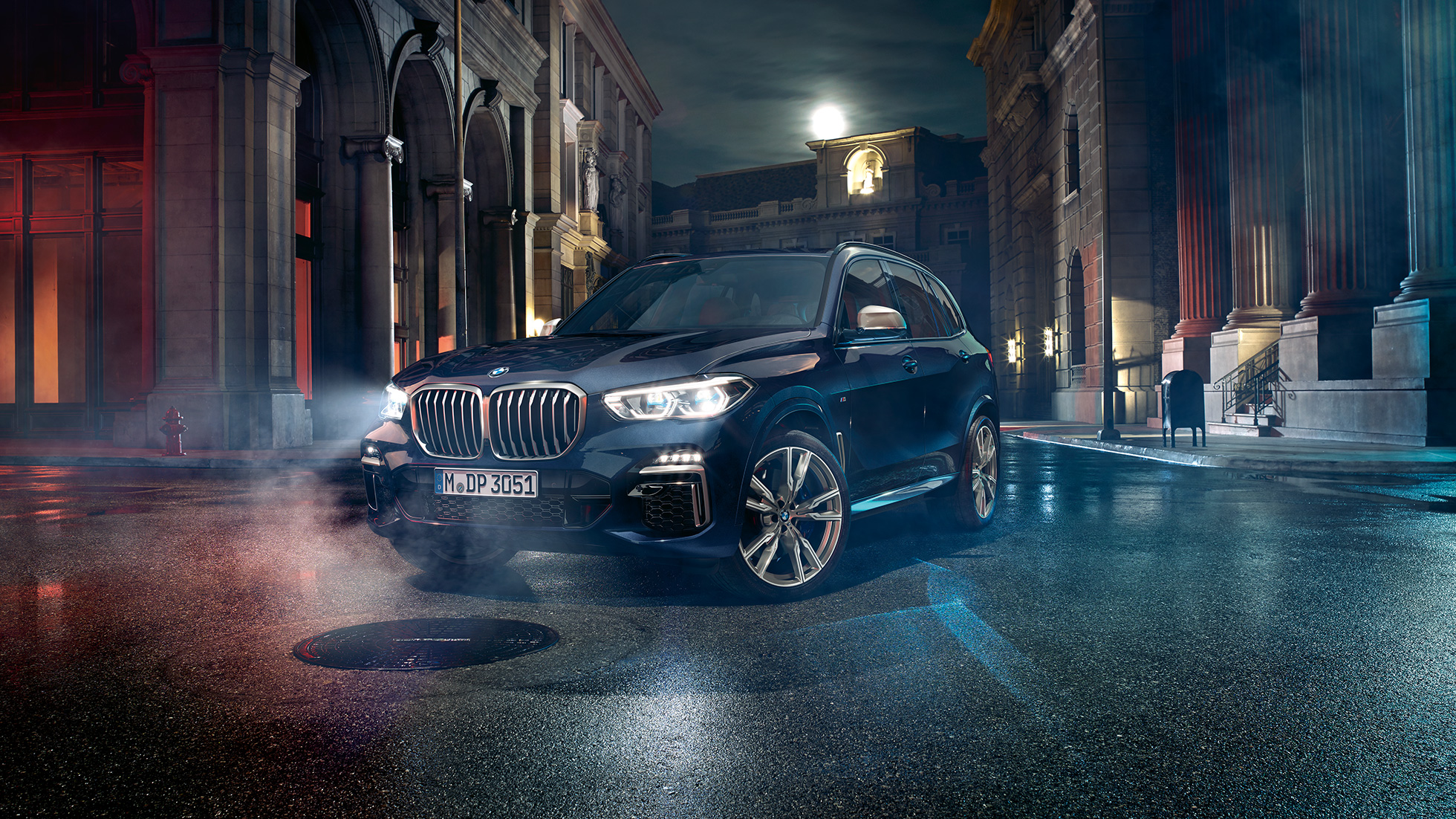 Külső dizájn, BMW X5 M50i, G05 Külső dizájn, BMW X5 M50i, G05, rézsútos elölnézet