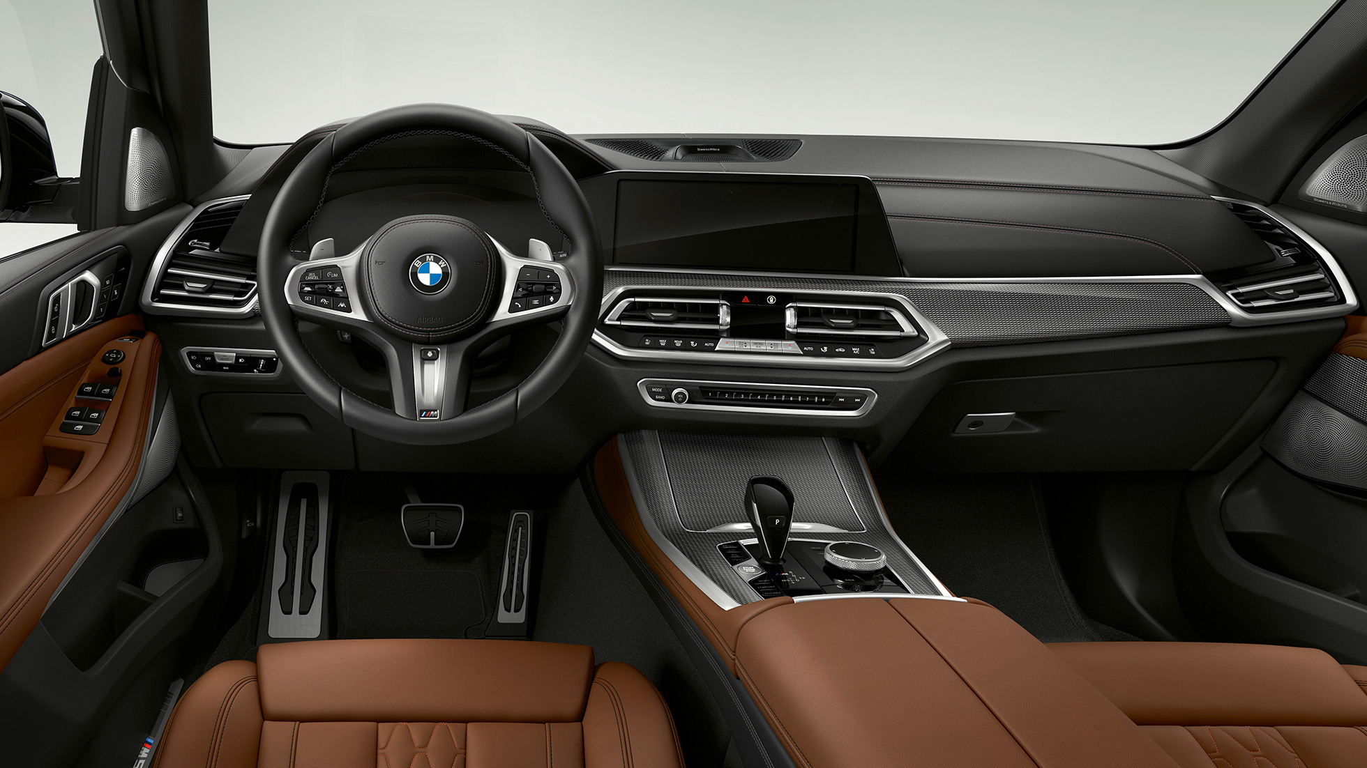 Műszerfal, BMW X5 M50i Műszerfal, BMW X5 M50i, G05, belső tér