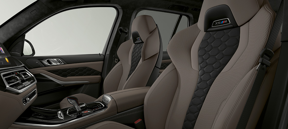 M Multifunkciós ülések, BMW X5 M, F95 M Multifunkciós ülések X5 M logóval, BMW X5 M, F95, 2020, SUV, belső tér