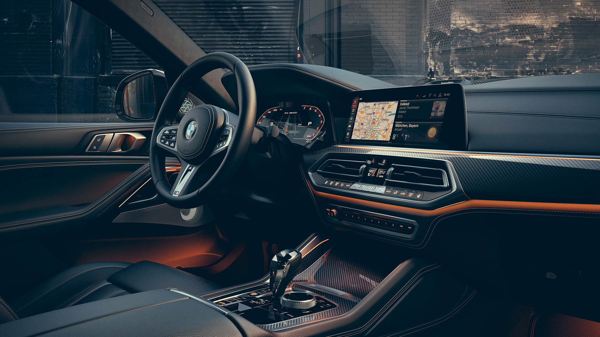 Belső dizájn, BMW X6, M50i, G06 Belső dizájn, BMW X6 M50i, G06, műszerfal